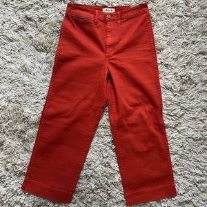 Madewell Slim Emmett Wide-Leg Crop Pants